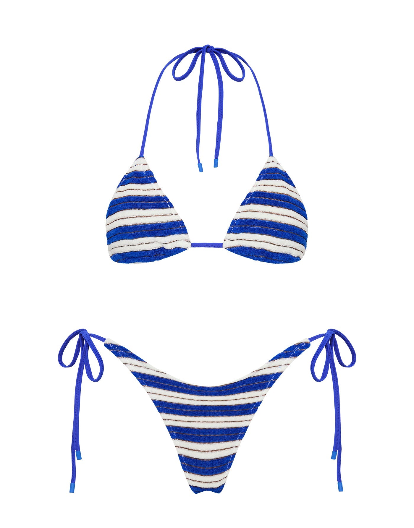 The Vinca in JOLY Blue Terry Towelling Triangle