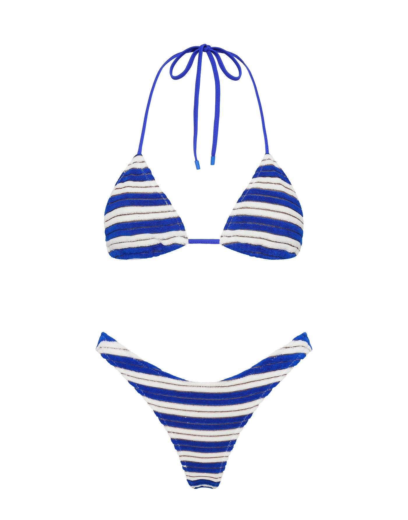 The Vinca in JOLY Blue Terry Towelling Triangle