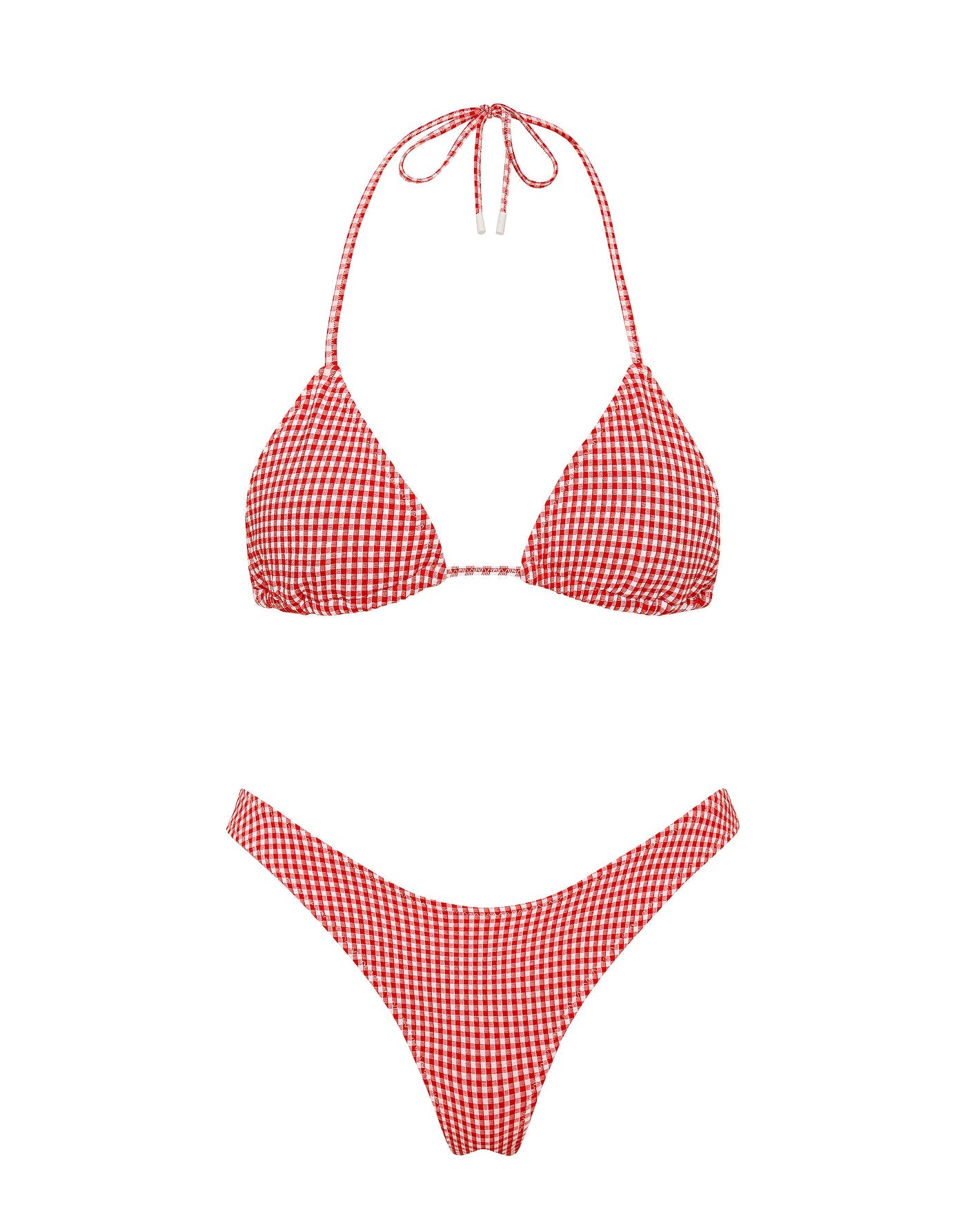 The Vinca in PRON Red Gingham Triangle